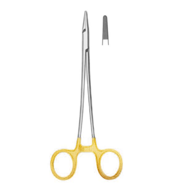 Porte-aiguille Crile-Wood 15cm en carbure de tungstène - ootopfti.com