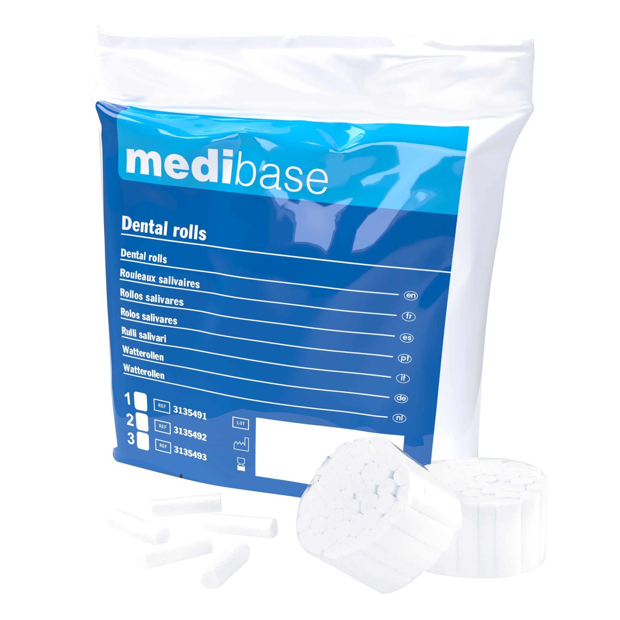 Rouleaux de coton - Ø 8, 10 ou 12 mm - 300 g - MEDIBASE - ootopfti.com