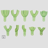 Lot de 10 porte-empreintes perforés autoclavables en plastique - ootopfti.com