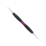 Curette Gracey 1-2 de Bliss by ACTEON. Pour éliminer le tartre sous-gingival profond des surfaces radiculaires sous-gingivales. Pour les incisives et les prémolaires.   L'ergonomie et les performances de la partie travaillante permettent un geste confiant et confortable pour éviter les tensions musculaire de la main. Les curettes Gracey sont conçues avec une extrémité arrondie et un seul côté tranchant pour éliminer le tartre sous-gingival profond des surfaces radiculaires sous-gingivales.