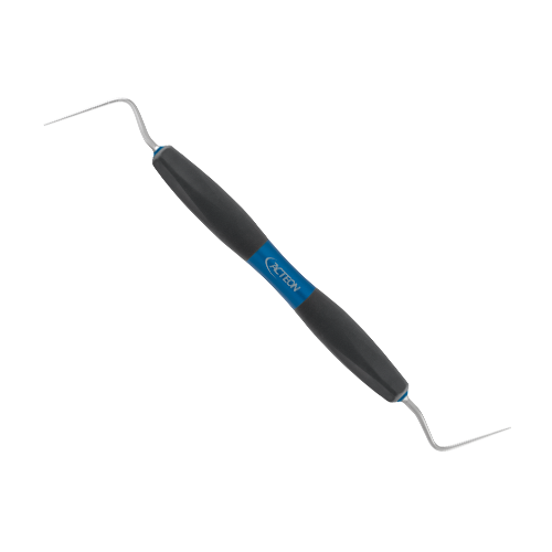 Fouloir Machtou 1-1 de Bliss by ACTEON est utilisé pour l'obturation canalaire par condensation verticale chaude. Ø0.5mm   L'ergonomie et les performances de la partie travaillante permettent un geste maîtrisé et ferme et visent à réduire la fatigue des mains et des poignets. Utilisées pour l'obturation canalaire par condensation verticale chaude.