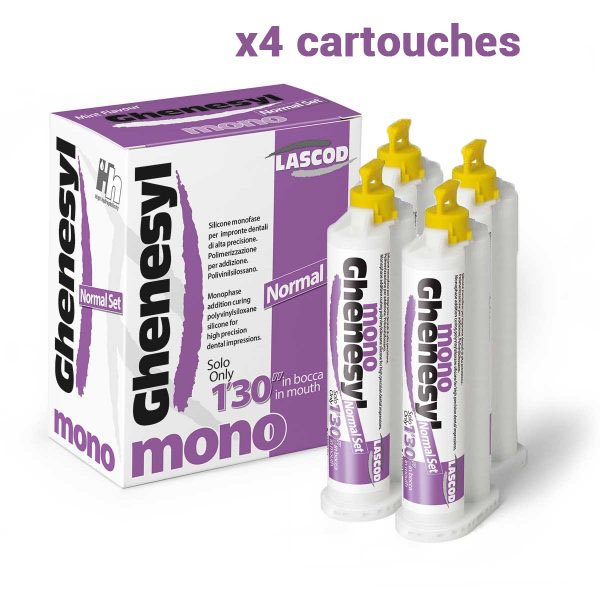 Ghenesyl Mono Silicone par addition monophase : boite 4 cartouches de 50 ml - ootopfti.com