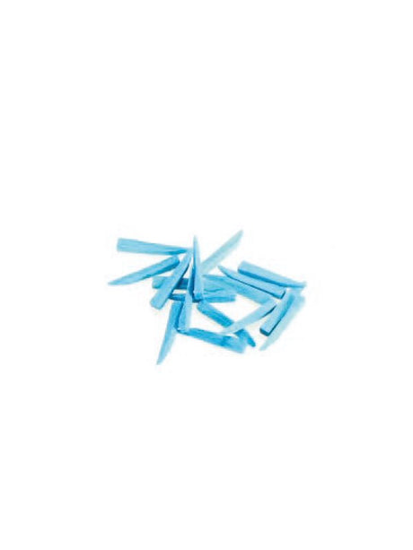 Sachet de 100 cales interdentaires en bois bleues (courtes) - ootopfti.com