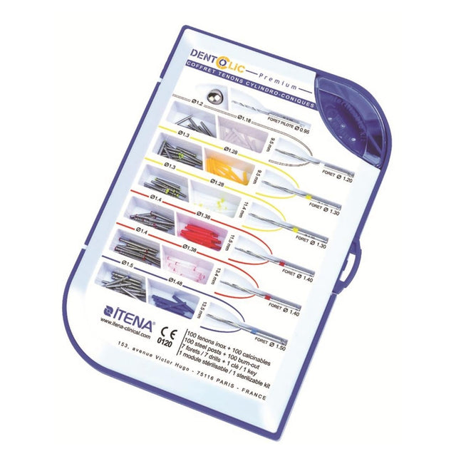 Coffret Premium - Tenons et clavettes cylindro-coniques - DENTOCLIC ITENA - ootopfti.com