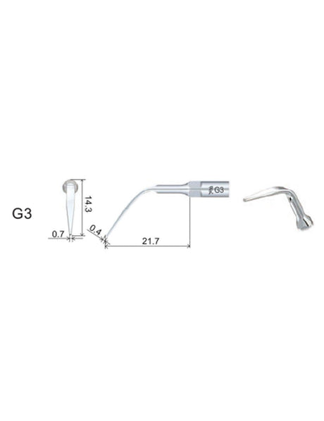 Insert GD3 compatible Satelec  ultrarésistant UR - WOODPECKER - ootopfti.com