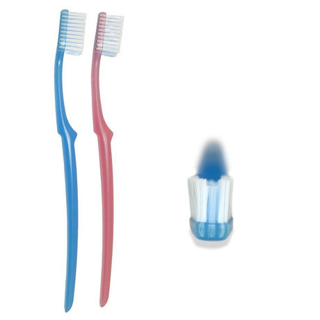 Lot de 2 brosses à dent spécial orthodontie - Ebnatdent - ootopfti.com