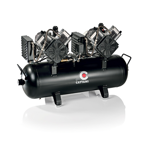 Compresseur Double Bicylindre nu (AC400) ou capoté (AC400Q) - Cattani - ootopfti.com