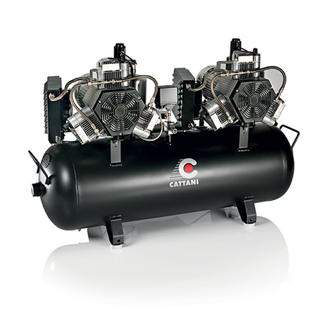 Compresseur Double Tricylindre nu (AC600) ou capoté (AC600Q) - Cattani - ootopfti.com