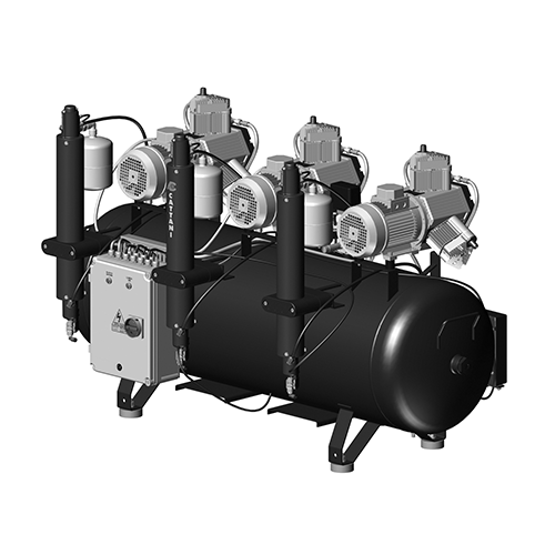 Compresseur Triple Tricylindre triphasé AC900 - Cattani - ootopfti.com