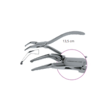 PINCE DE HOW À SERRER LES BAGUES ET LES LIGATURES COUDÉE - 13,5 cm Type 1 - ACTEON - ootopfti.com