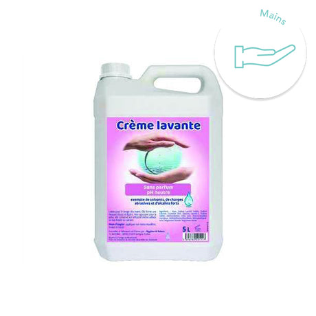 Crème lavante mains 5L - Hygiène et nature - ootopfti.com