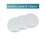 Erkoflex transparant - ronde plaat 120mm