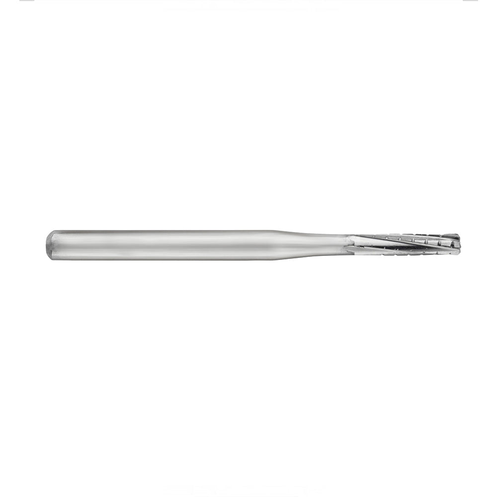 Cylindrical tungsten carbide cutter n°558L preparation of FG cavities
