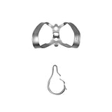 Grampos de dique Satin Steel anterior com aletas - Hu-Friedy® (RDCM9)