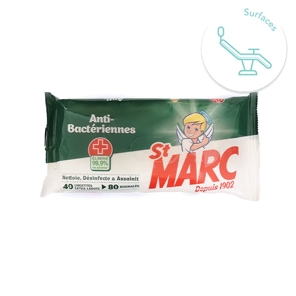 Lingettes Saint Marc antibactériennes détachables