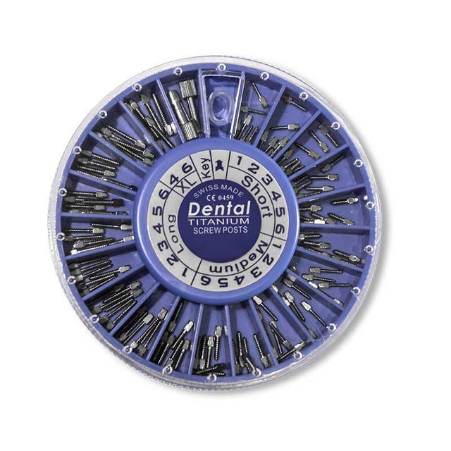 Coffret de 120 Screw Posts -TITANIUM coffret rosace 120 pièces - ootopfti.com