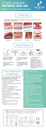 MATBEKA intra-oral boîte 20 pansements XL (50x15mm) - ootopfti.com