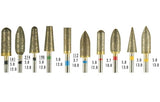 Kit 10 pièces fraises diamantées de finition HP galvanisées à chaud - ootopfti.com
