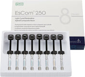 Escom 250 - 8 seringues de 4g Résine composite nano-hybride restauratrice photopolymérisable - ootopfti.com