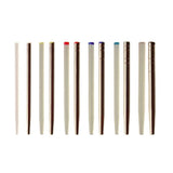 Système de clavettes inox cylindro-coniques. Longueur : 22 mm  Dispositif médical de classe lla. Marquage CE0120  La boîte de 10 clavettes INOX  T=0 Blanc diamètre 1,16 mm T=1 Jaune diamètre 1,26 mm T=2 Rouge diamètre 1,36 mm T=3 Bleu diamètre 1,46 mm T=4 Vert diamètre 1,56 mm T=5 Noir diamètre 1,66 mm