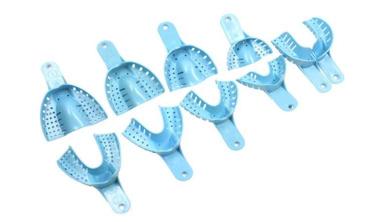 Lot de 10 porte-empreintes perforés autoclavables en plastique - ootopfti.com