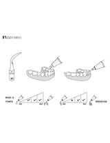 Insert GD1 compatible Satelec  ultrarésistant UR - WOODPECKER - ootopfti.com