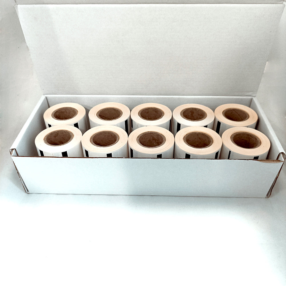 Rouleaux d'étiquettes compatible autoclave Euronda™  Boite de 10 rouleaux    Pour E9 recorder  TOUTES LES MARQUES CITÉES SUR CE SITE INTERNET APPARTIENNENT À LEURS PROPRIÉTAIRES EXCLUSIFS.