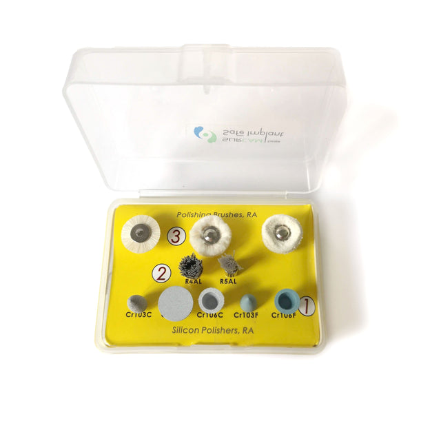 Kit 10 fraises et brosses RA polissage et finitions composites - ootopfti.com