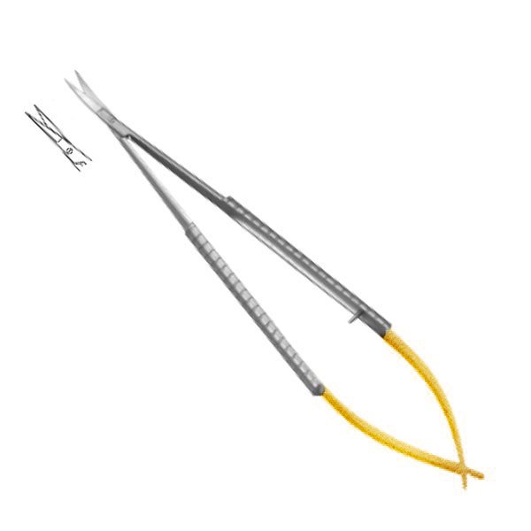 Micro-ciseaux de Castroviejo 14cm à lames droites en carbure de tungstène nitruré - ootopfti.com