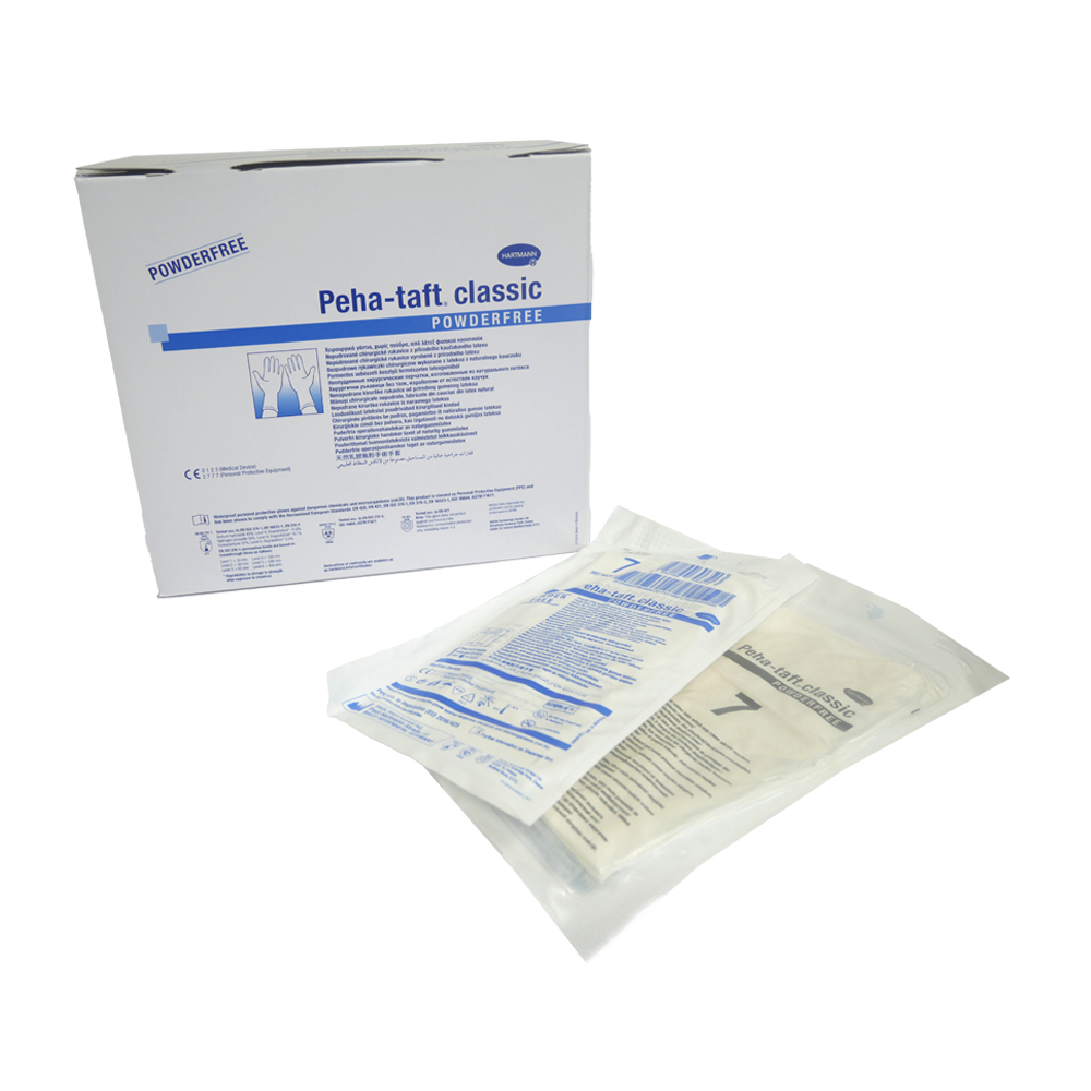 Gants Chirurgie sans Poudre en Latex Naturel | Peha taft Hartmann - ootopfti.com