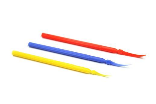 Sachet de 100 cales ou coins interdentaires sécables avec manche - ootopfti.com