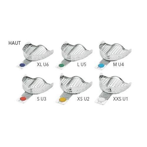 Perforated stainless steel impression trays High - ASA CODICOLOR