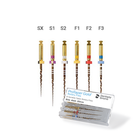 Pack de 6 limes ProTaper Gold de Dentsply Sirona - ootopfti.com