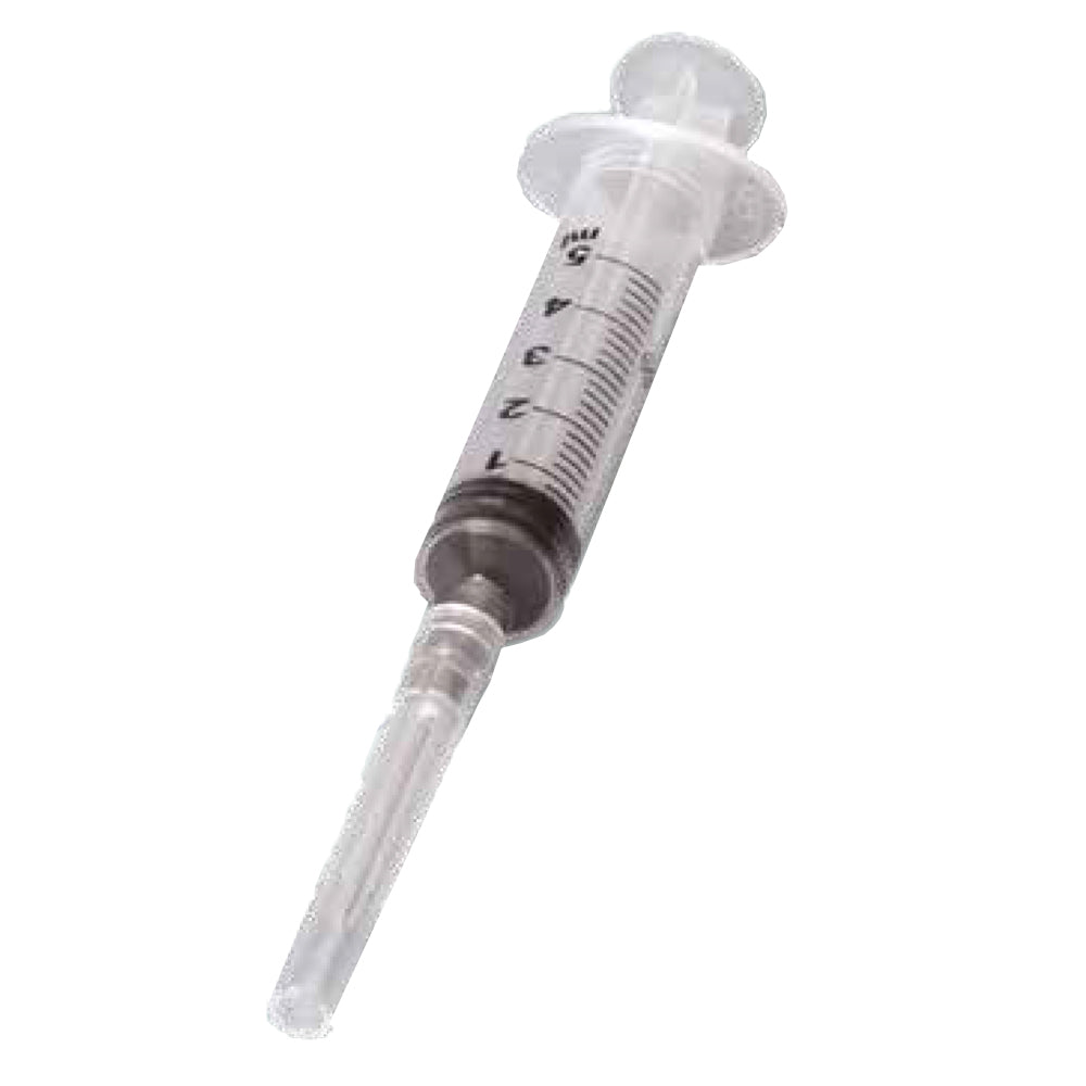 Lot de 100 seringues jetables avec aiguille 5 ml - Larident