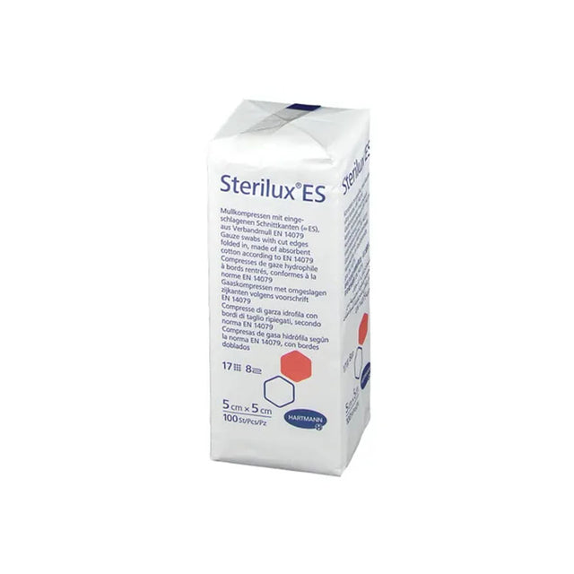 Lot de 100 compresses de gaze non stériles 5x5cm Sterilux® Hartmann - ootopfti.com