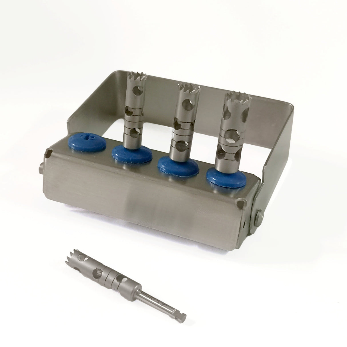 Kit 4 trépans avec son support. Profondeur totale 18 mm - ootopfti.com