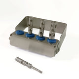 Kit 4 trépans avec son support. Profondeur totale 18 mm - ootopfti.com