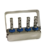 Kit 4 trépans avec son support. Profondeur totale 18 mm - ootopfti.com
