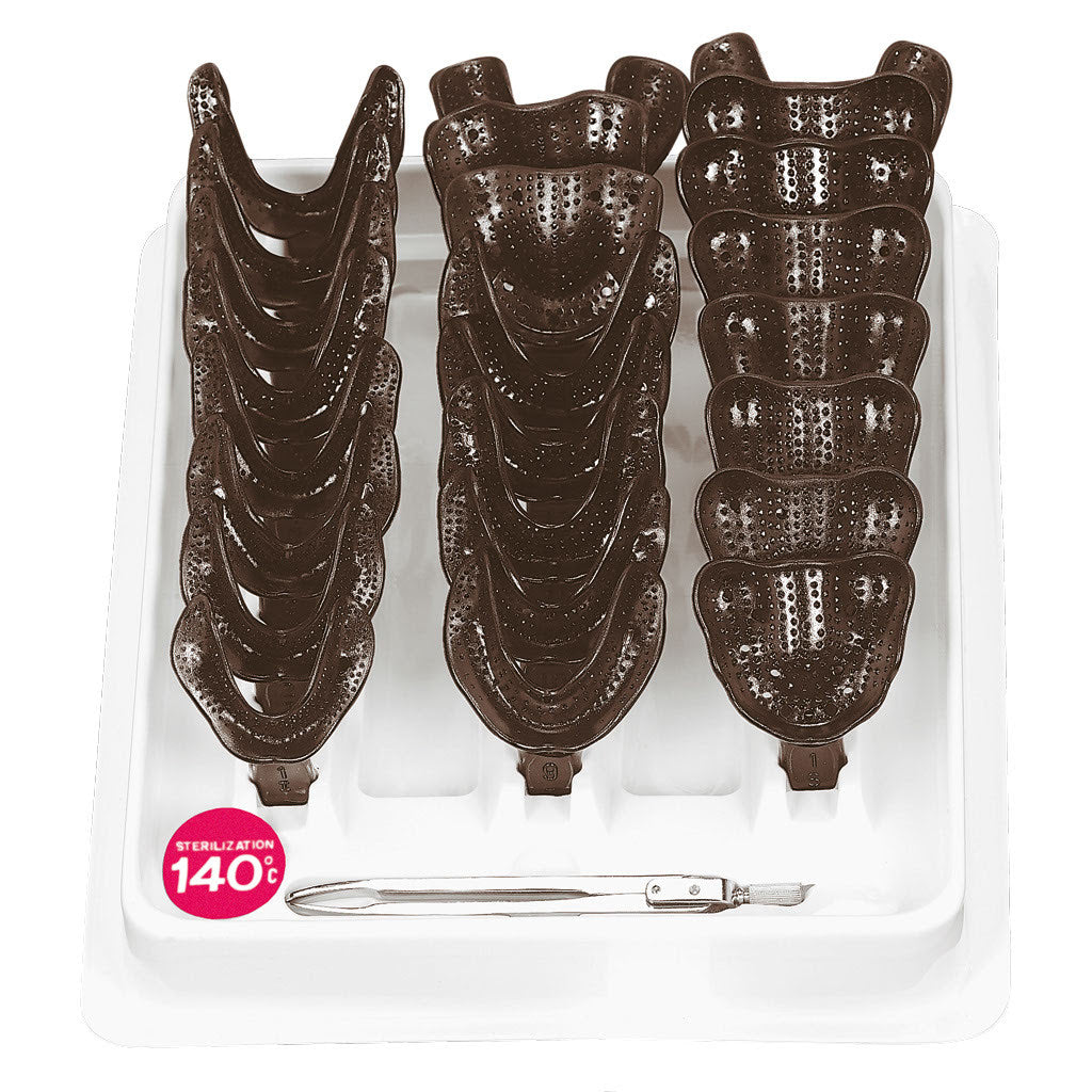 SUPERTRAYS impression tray set polyc. (24) S2851-24 - ASA DENTAL 
